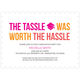 Pink and Orange Tassle Hassle Graduation Invitations Image 5 of 5